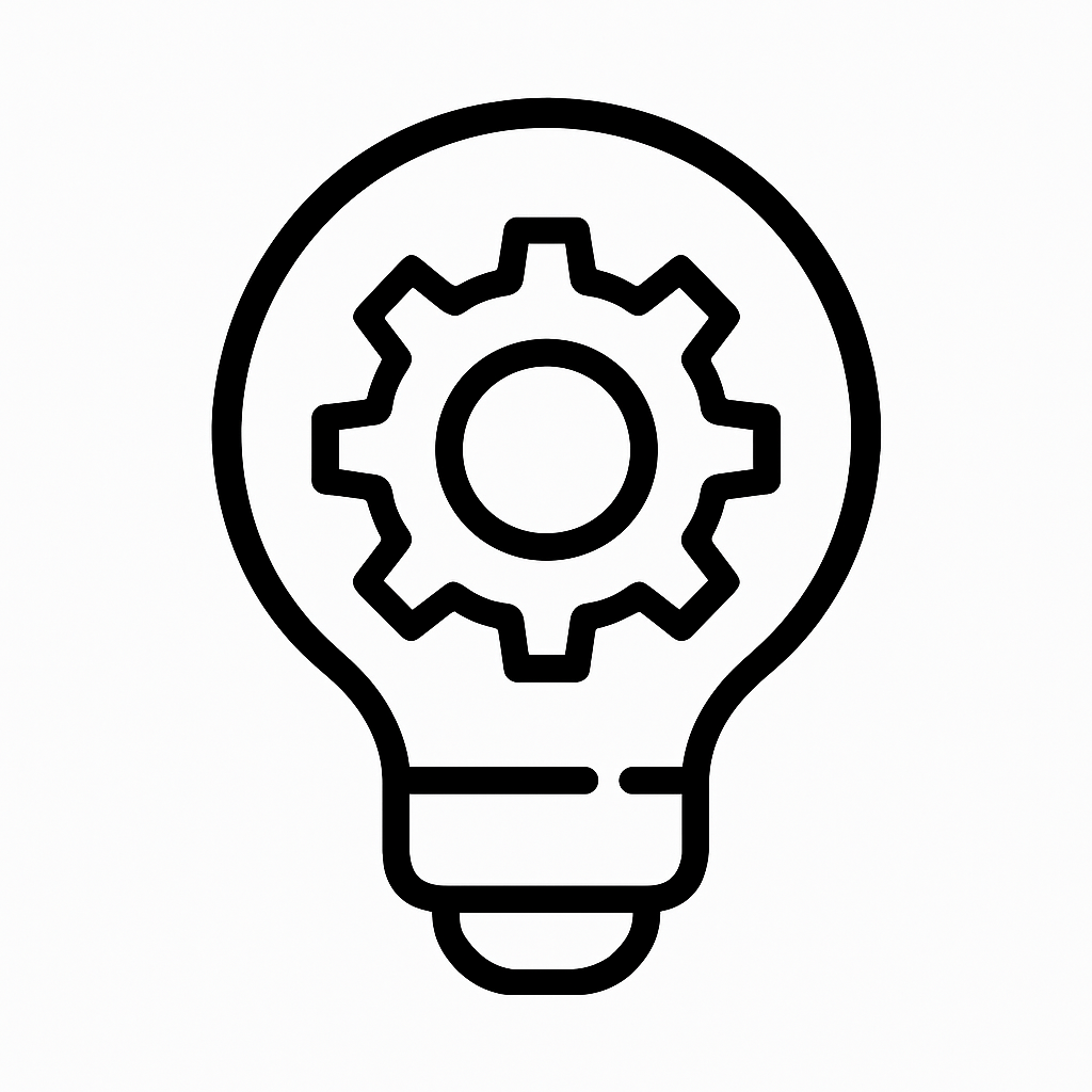 Colorful innovation icon